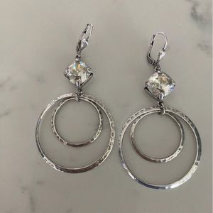 Drop Hoop Earrings